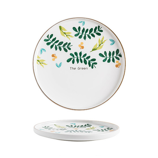 The Green style 1 ceramic plate, 8 in