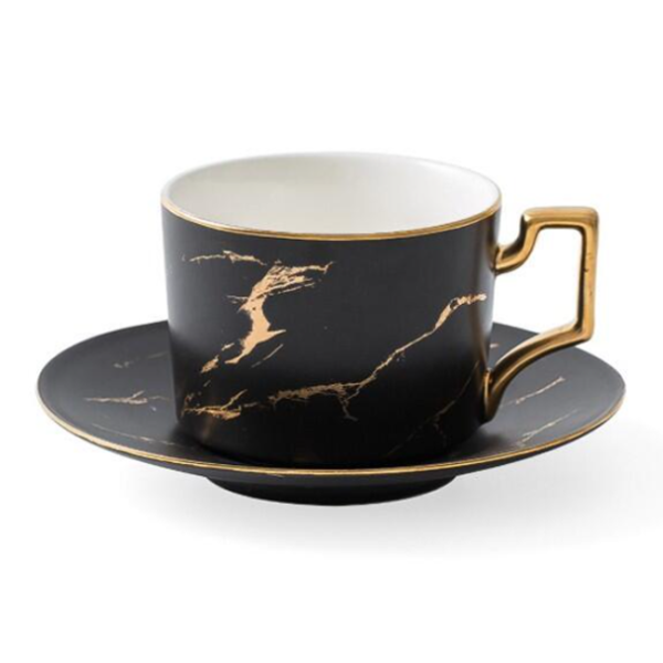 Irham Black ceramic cup, 2.56x3.23 in