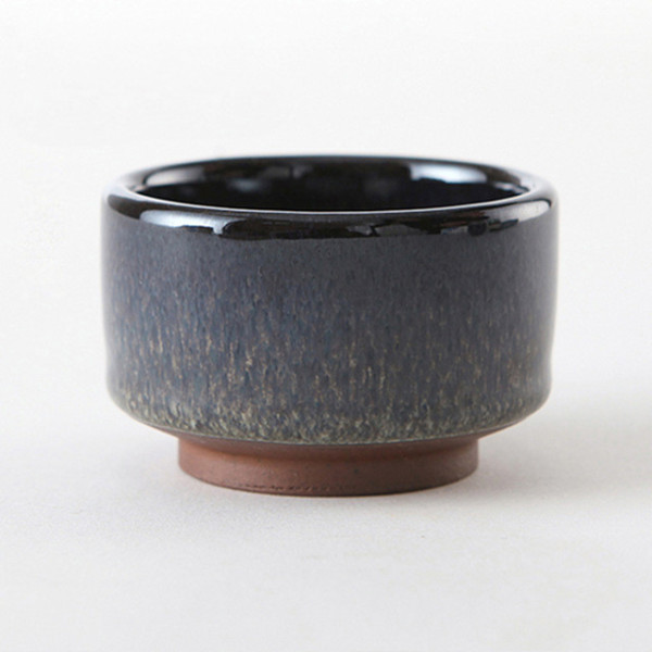 Tuam Night ceramic shot glass, 1.42x2.17 in