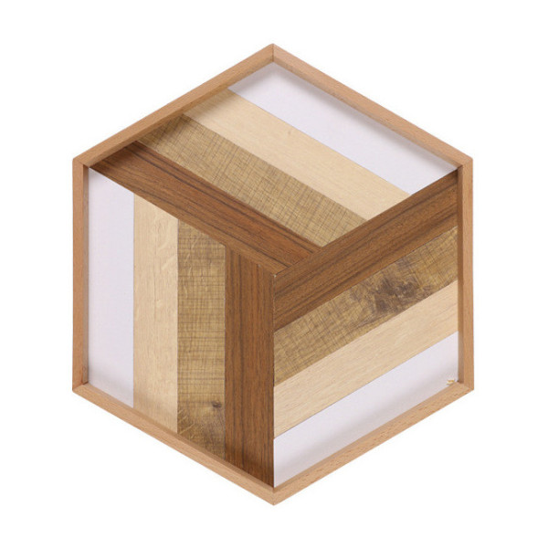 Strixxa hexagonal wooden tray,...