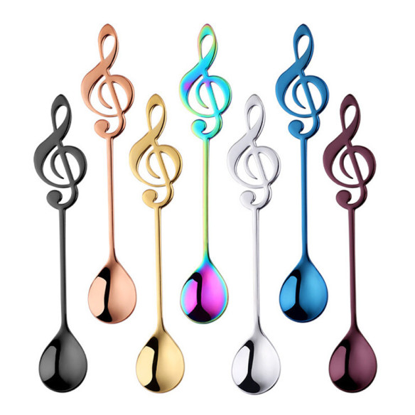 Violin Clef stainless steel coffee spoon