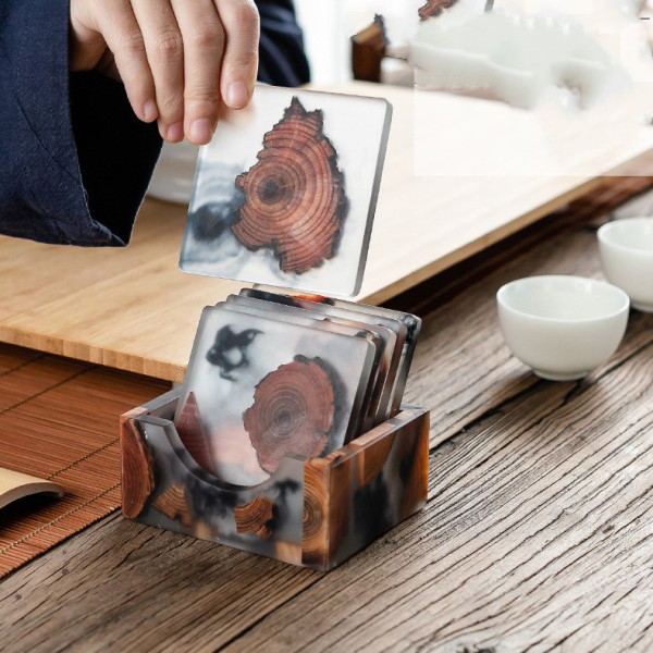 Orman square coasters set, 6 pcs and...