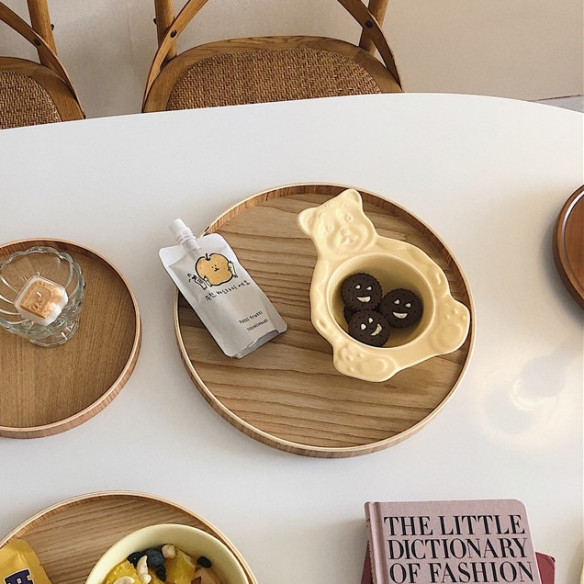 Tatal Log large wooden tray, 11.81 in