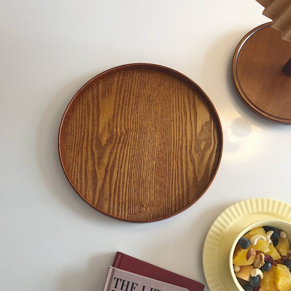 Tatal Tawny large wooden tray, 11.81 in