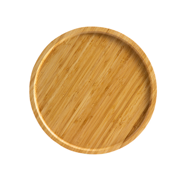 Wutai small round bamboo tray, 7.87 in