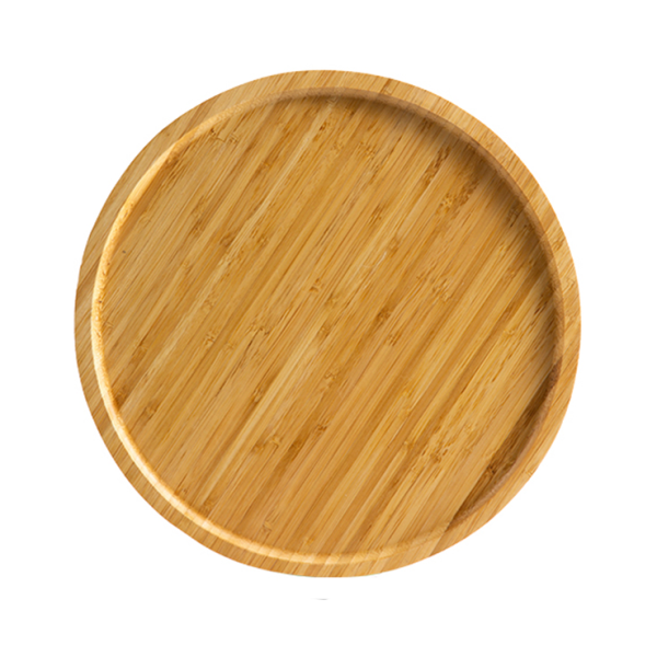 Wutai large round bamboo tray, 11.81 in