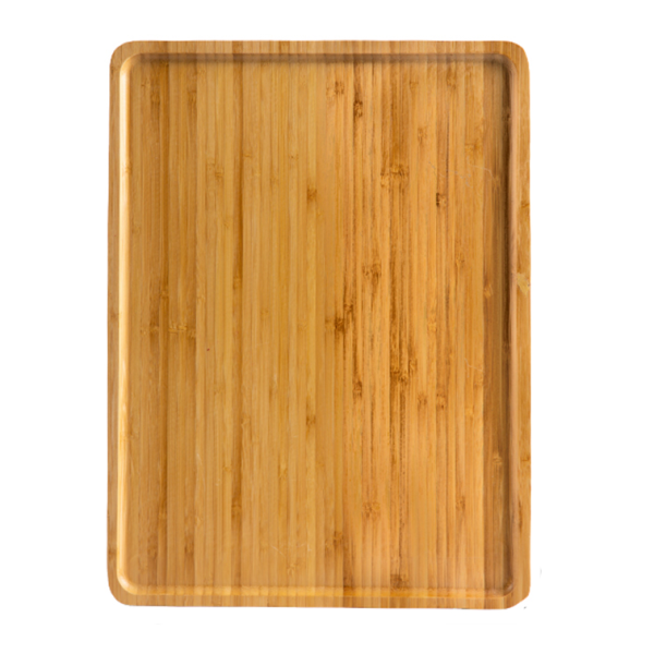 Wutai large rectangular bamboo tray, 15.75x11.81 in