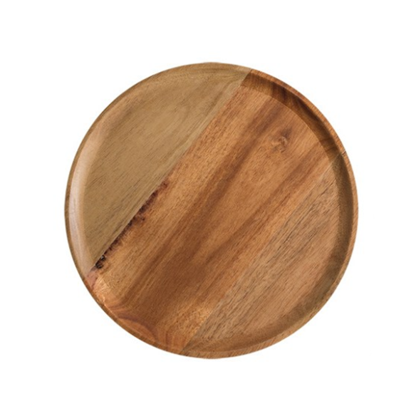 Miroon Acacia medium round tray, 8 in