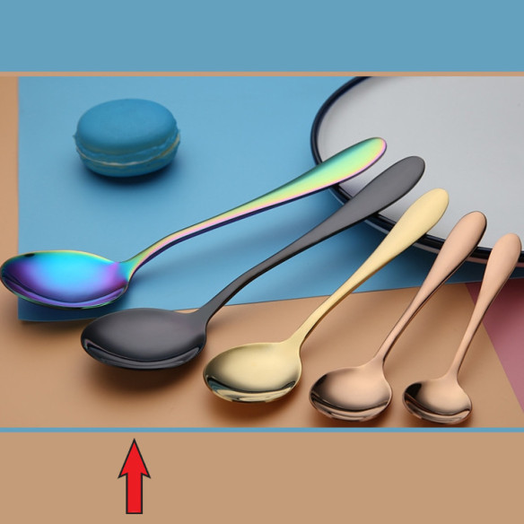 Bublina stainless steel dessert spoon, 7.13 in