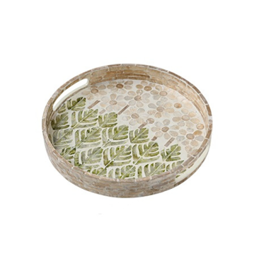 Gudmund round wooden tray,...