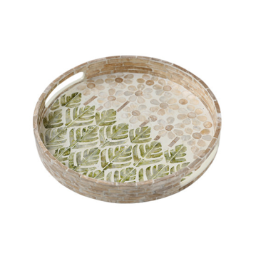Gudmund round wooden tray,...