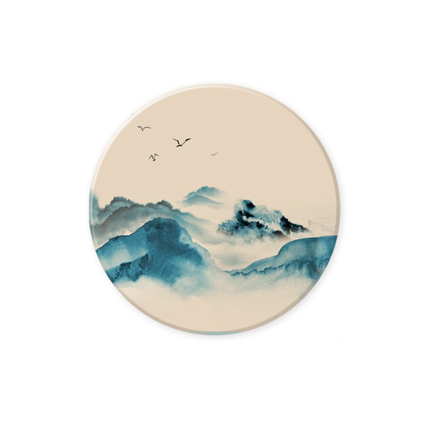 Samota Mountains diatomite coaster, 4.06 in