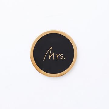 Mrs.Black round ceramic...