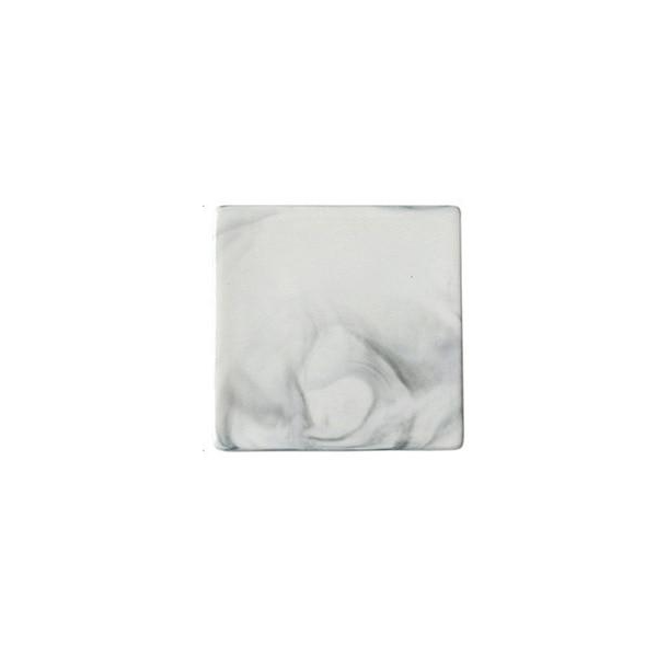 Imvi square ceramic coaster, 3.66 in