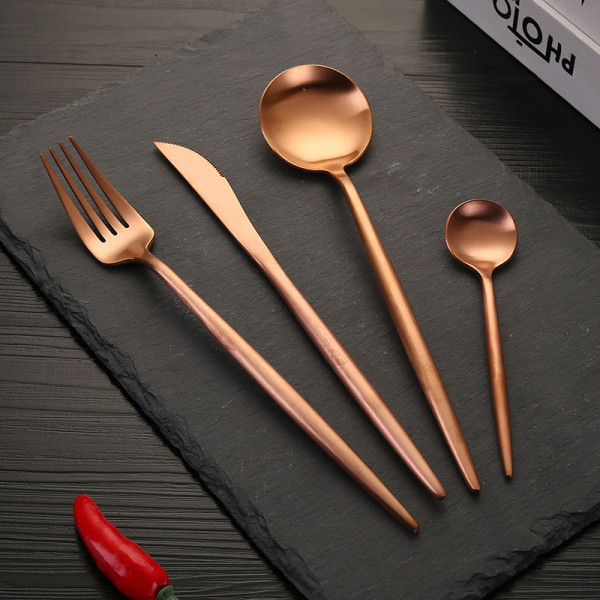 Tokyo Plain 4 pcs flatware set, stainless steel