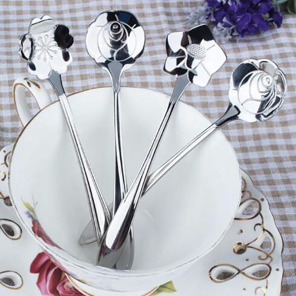 Flower Garden dessert spoons 8 pcs set