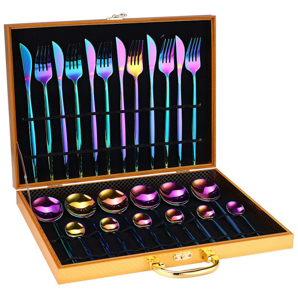 Tokyo Solid 24 pcs flatware set + gift case