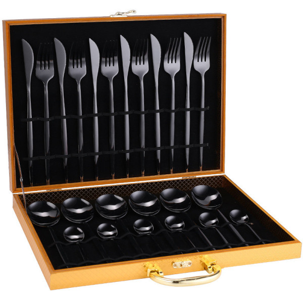 Tokyo Solid 24 pcs flatware set + gift case