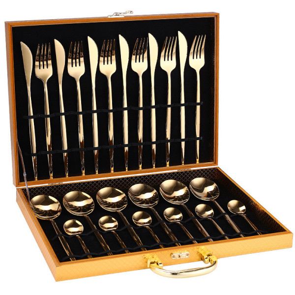 Tokyo Solid 24 pcs flatware set + gift case
