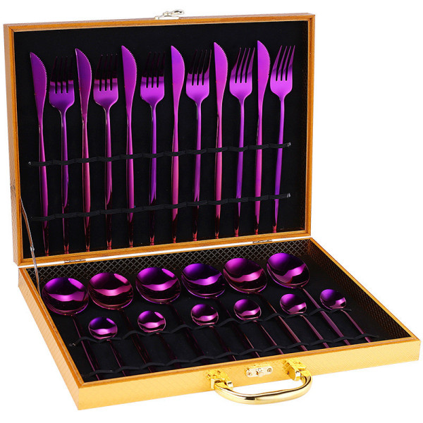 Tokyo Solid 24 pcs flatware set + gift case