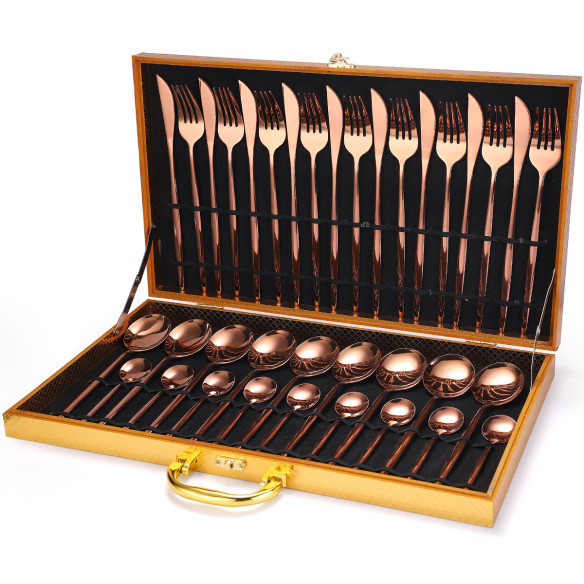 Tokyo Solid 36 pcs flatware set + gift case