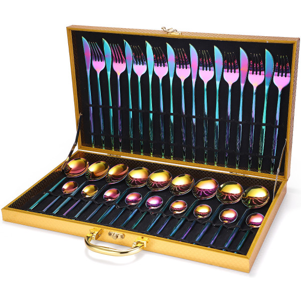 Tokyo Solid 36 pcs flatware set + gift case