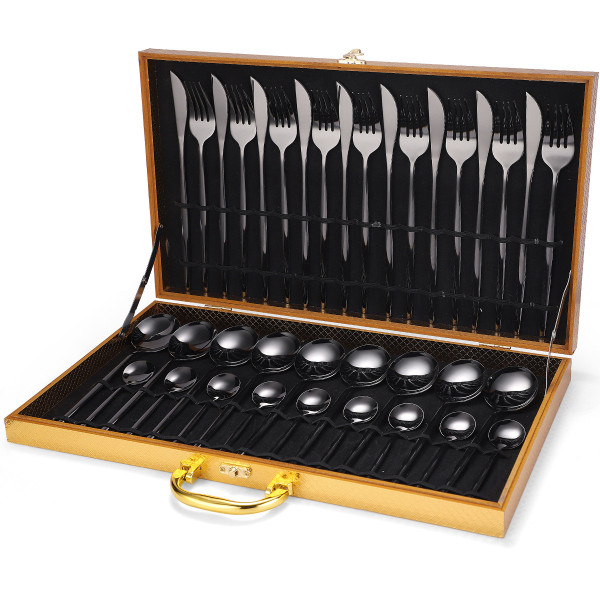 Tokyo Solid 36 pcs flatware set + gift case