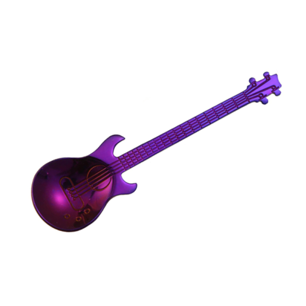 Guitar shaped coffee spoon, 4.72 in