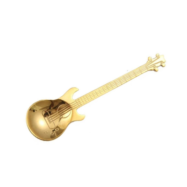 Guitar shaped coffee spoon, 4.72 in