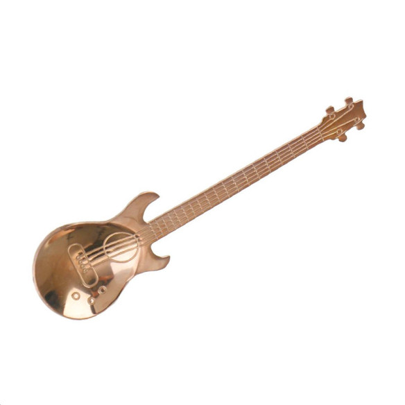Guitar shaped coffee spoon, 4.72 in