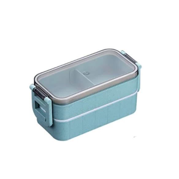 Ekko 2-tier wheat straw lunch box
