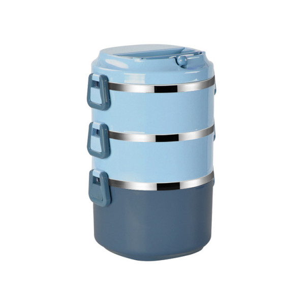 Bombollo 3-tier round lunch box Bombollo 3-tier round lunch box
