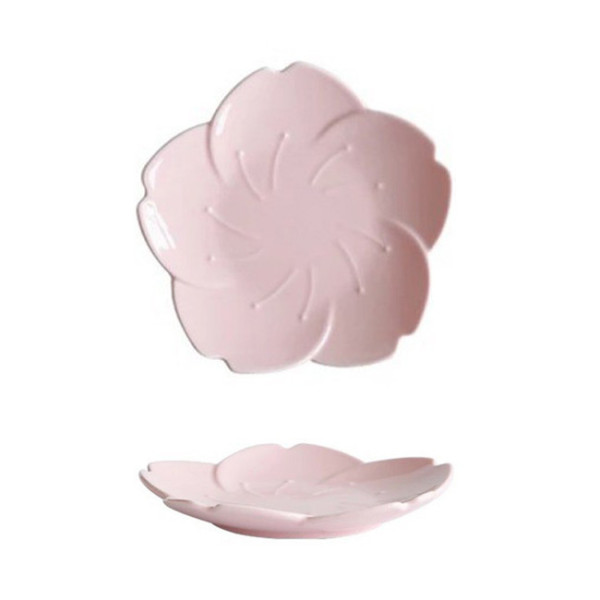 Sakura ceramic dessert plate, 6.97 in