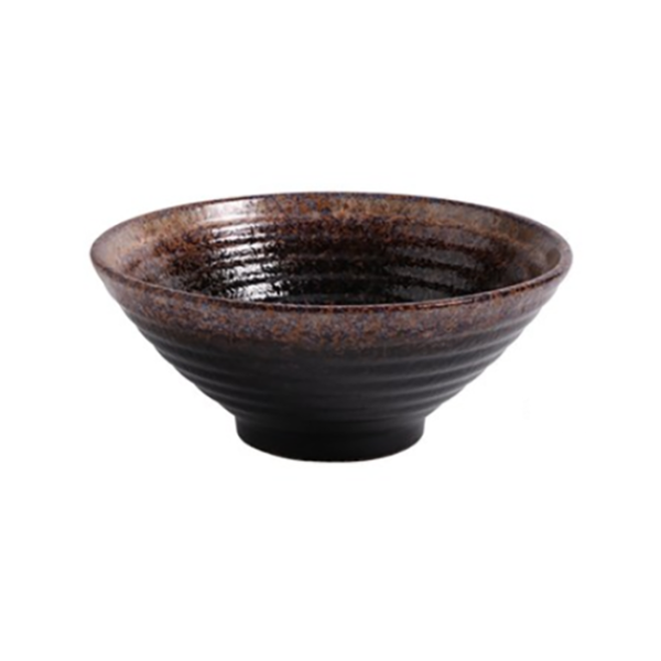 Mino ceramic bowl, 8.03x7.27 in