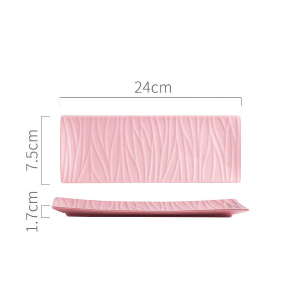 Linboo small sushi plate, 9.45x2.95 in
