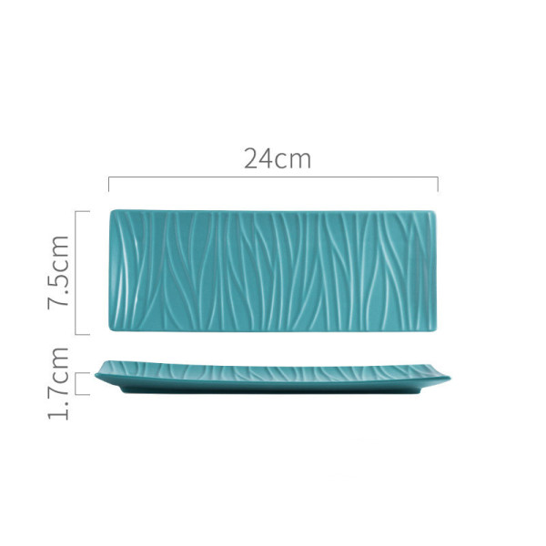 Linboo small sushi plate, 9.45x2.95 in