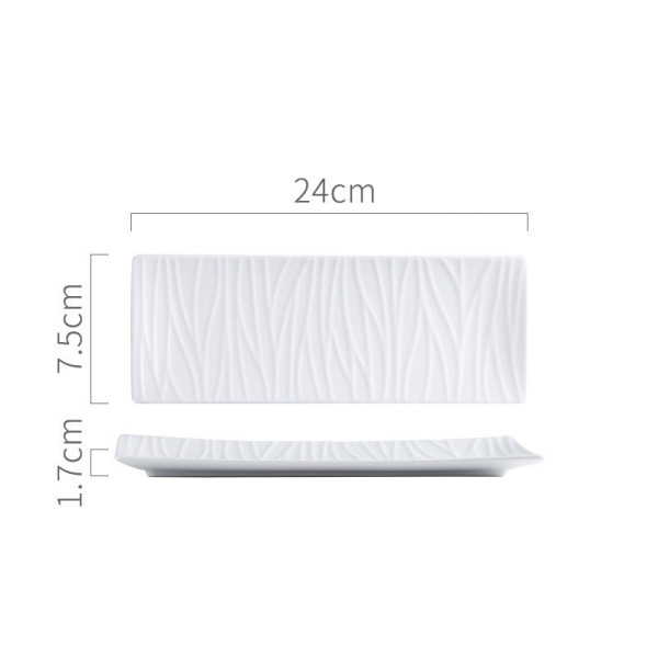 Linboo small sushi plate, 9.45x2.95 in