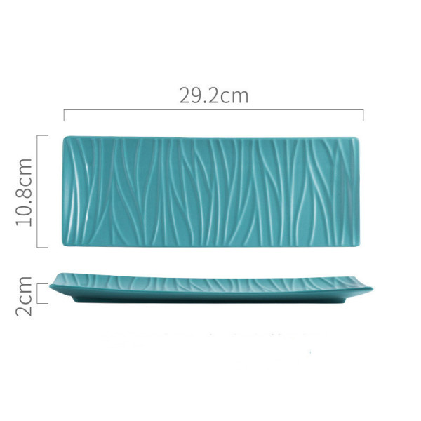 Linboo large sushi plate, 11.42x4.25 in