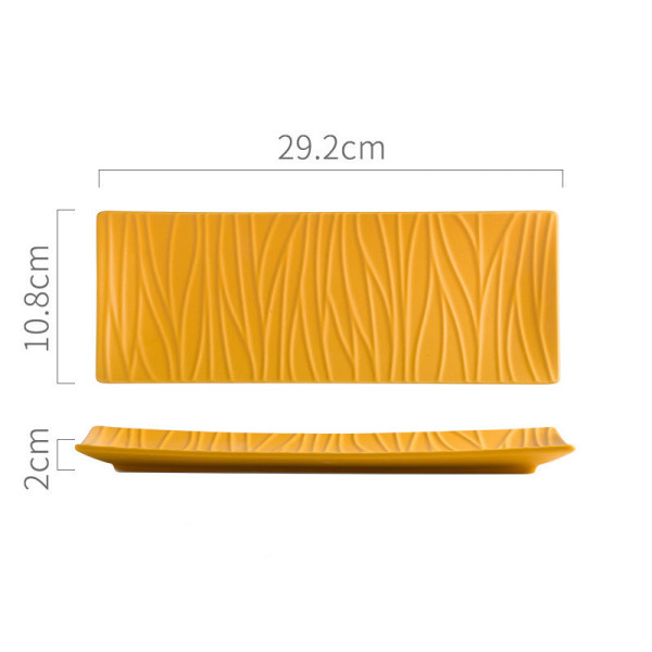 Linboo large sushi plate, 11.42x4.25 in