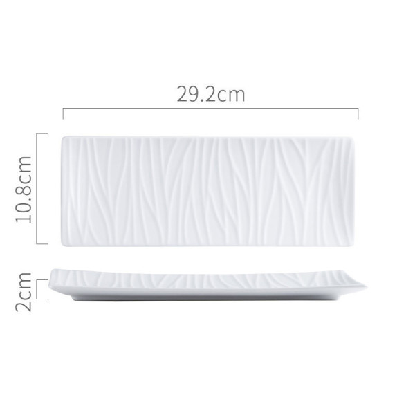 Linboo large sushi plate, 11.42x4.25 in