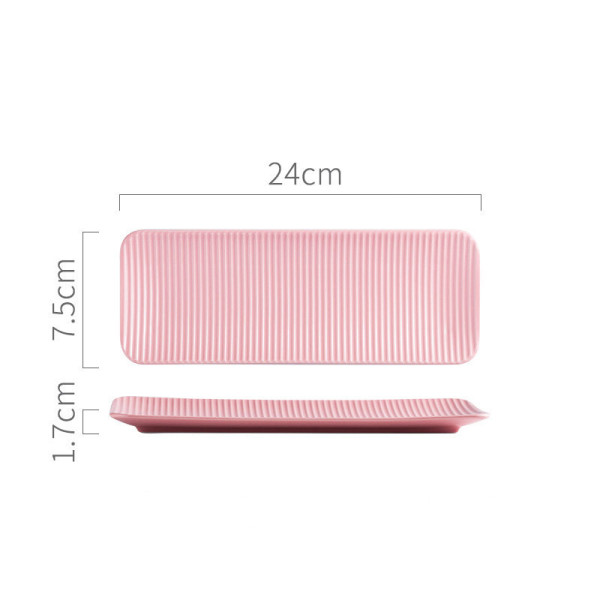 Striplino small sushi plate, 9.45x2.95 in