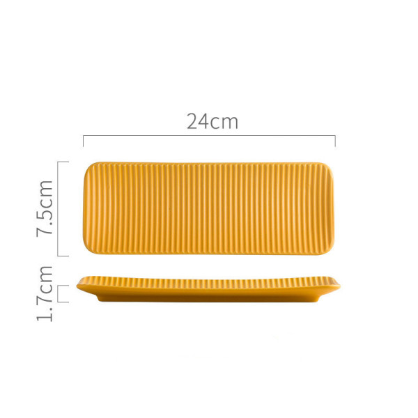 Striplino small sushi plate, 9.45x2.95 in