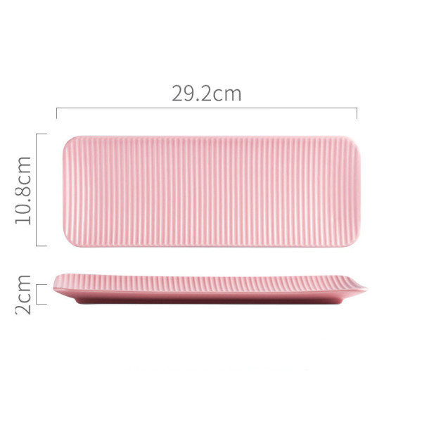 Striplino large sushi plate, 11.42x4.25 in