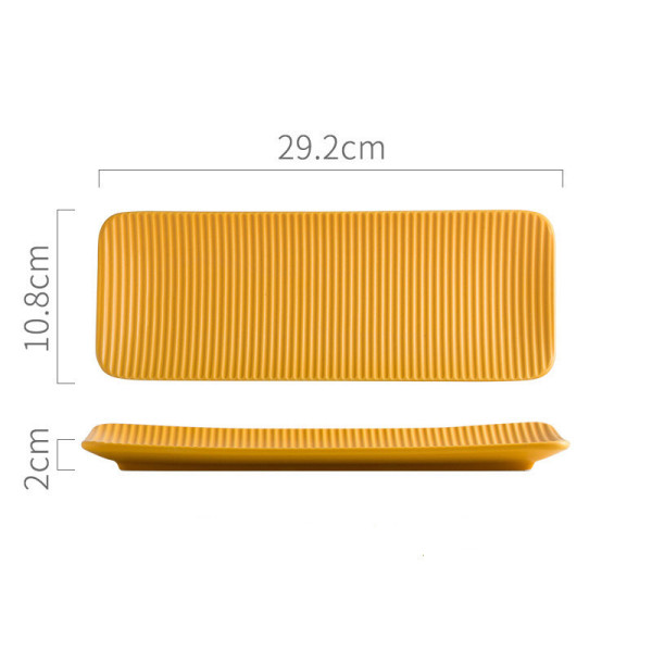 Striplino large sushi plate, 11.42x4.25 in