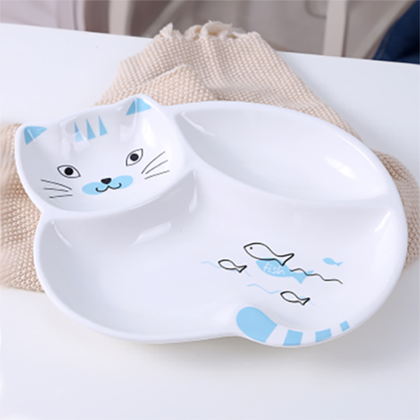 Mr.Cat ceramic plate, 10.55 in
