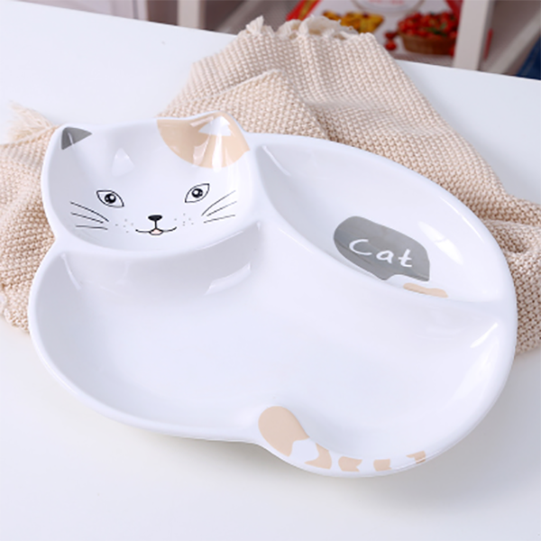 Mr.Cat ceramic plate, 10.55 in