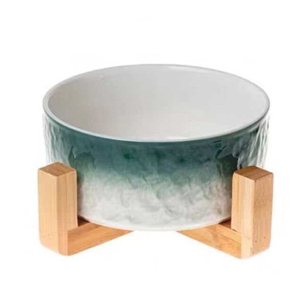 Hanvor ceramic bowl with a holder, 6.14x4.43 in