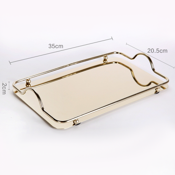 Radisson stainless steel tray, 13.78x8.07 in