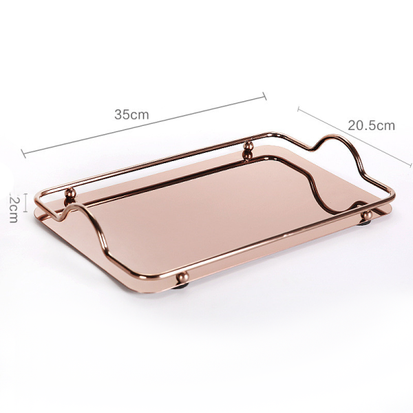 Radisson stainless steel tray, 13.78x8.07 in