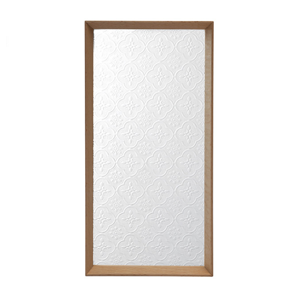 Milena rectangular glass tray, 12.72x6.3 in